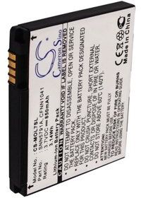 Motorola E6 (850 mAh 3.7 V, Sort)