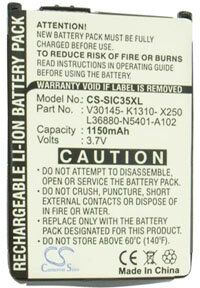 Siemens S47 (1150 mAh 3.7 V, Sort)