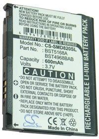 Samsung SGH-T900 (600 mAh 3.7 V, Sort)