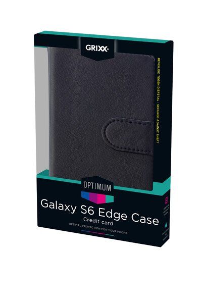 Samsung SM-G925FQ Galaxy S6 Edge  (skinn, Sort)