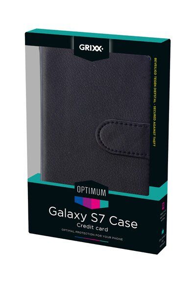 Samsung SM-G930T Galaxy S VII  (skinn, Sort)