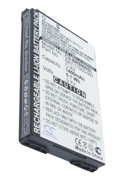Blackberry Batteri (1400 mAh 3.7 V, Sort) passende til Batteri til Blackberry 8800c
