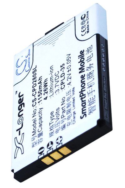Coolpad Batteri (1150 mAh 3.7 V) passende til Batteri til Coolpad E210