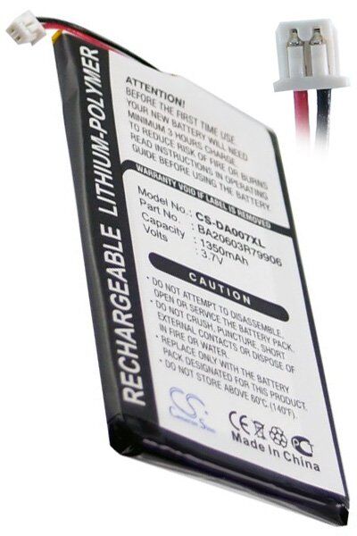 Creative Batteri (1350 mAh 3.7 V, Sort) passende til Batteri til Creative Zen Neeon