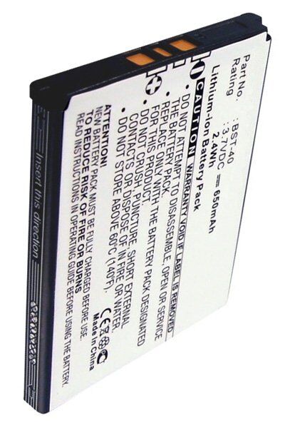 Sony Ericsson Batteri (650 mAh 3.7 V) passende til Batteri til Sony Ericsson P1c