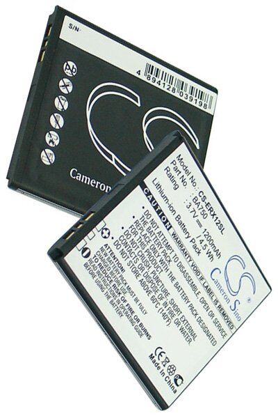 Sony Ericsson Batteri (1200 mAh 3.7 V) passende til Batteri til Sony Ericsson SO-02C