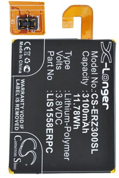 Sony Batteri (3100 mAh 3.8 V) passende til Batteri til Sony D6616