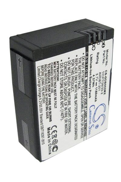 GoPro Batteri (1180 mAh 3.7 V) passende til Batteri til GoPro HD Hero3+ Silver Edition