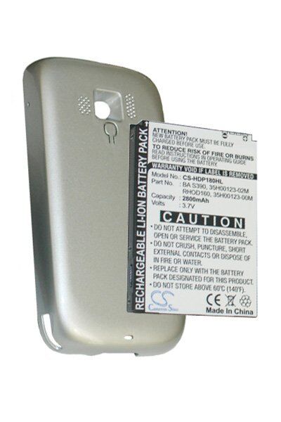 HTC Batteri (2800 mAh 3.7 V, Sølv) passende til Batteri til HTC Touch Pro 2