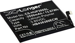 Huawei Batteri (3550 mAh 3.85 V, Sort) passende til Batteri til Huawei ELE-TL00