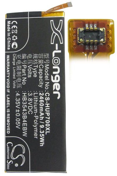 Huawei Batteri (2460 mAh 3.8 V) passende til Batteri til Huawei Sophia