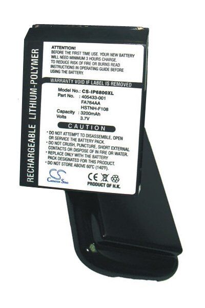 HP Batteri (2700 mAh 3.7 V, Sølv) passende til Batteri til HP / Compaq iPAQ rw6828 Titanium Black
