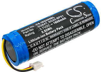 Intermec Batteri (1600 mAh 3.7 V, Sort) passende til Batteri til Intermec SG20B