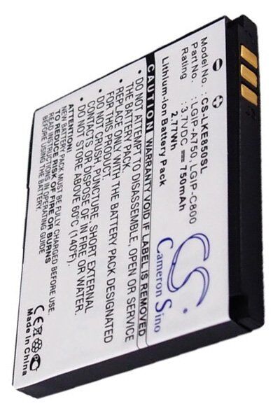 LG Batteri (750 mAh 3.7 V) passende til Batteri til LG KE850