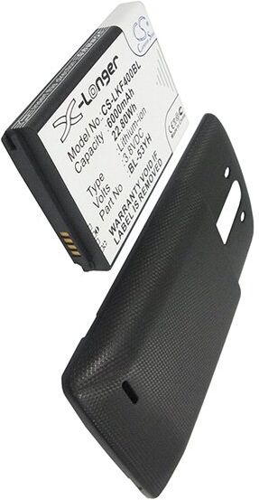 LG Batteri (6000 mAh 3.8 V, Sort) passende til Batteri til LG LS990