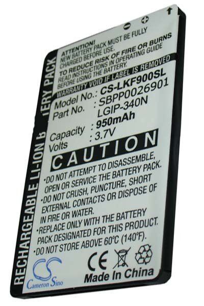 LG Batteri (950 mAh 3.7 V) passende til Batteri til LG AX265 Banter