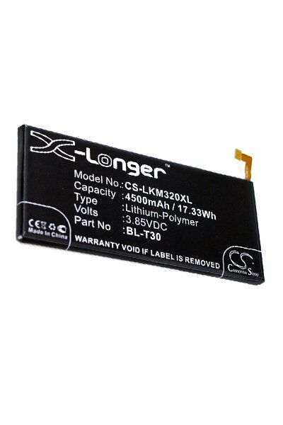 LG Batteri (4500 mAh 3.85 V, Sort) passende til Batteri til LG X Allumage 2