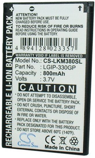 LG Batteri (650 mAh 3.7 V) passende til Batteri til LG KS360