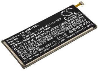 LG Batteri (3300 mAh 3.85 V, Sort) passende til Batteri til LG LMQ710NAW