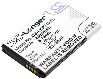 LG Batteri (2300 mAh 3.8 V, Sort) passende til Batteri til LG Optimus F6