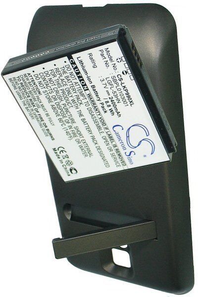 LG Batteri (2400 mAh 3.7 V, Sort) passende til Batteri til LG G2X