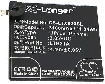 LeTV Batteri (3100 mAh 3.85 V, Sort) passende til Batteri til LeTV X820