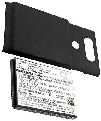 LG Batteri (5600 mAh 3.85 V, Sort) passende til Batteri til LG H962