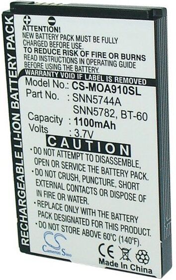 Motorola Batteri (1100 mAh 3.7 V) passende til Batteri til Motorola Rambler WX400