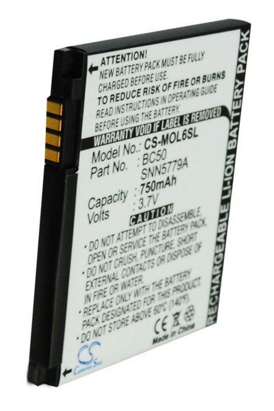 Motorola Batteri (750 mAh 3.7 V, Sort) passende til Batteri til Motorola SLVR L7i