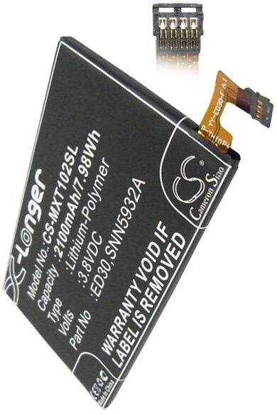 Motorola Batteri (2100 mAh 3.85 V, Sort) passende til Batteri til Motorola T1028