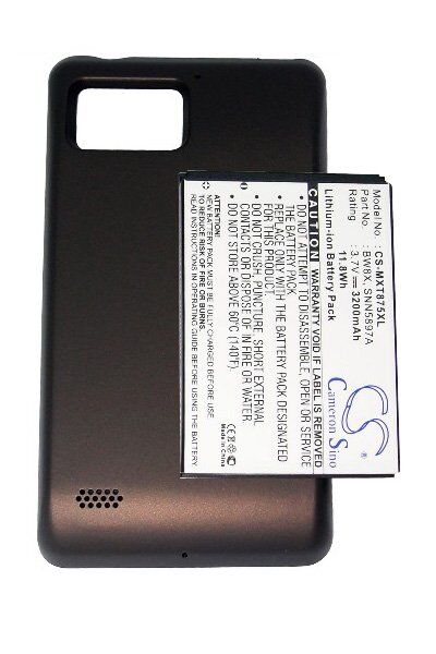 Motorola Batteri (3200 mAh 3.7 V, Sort) passende til Batteri til Motorola XT875