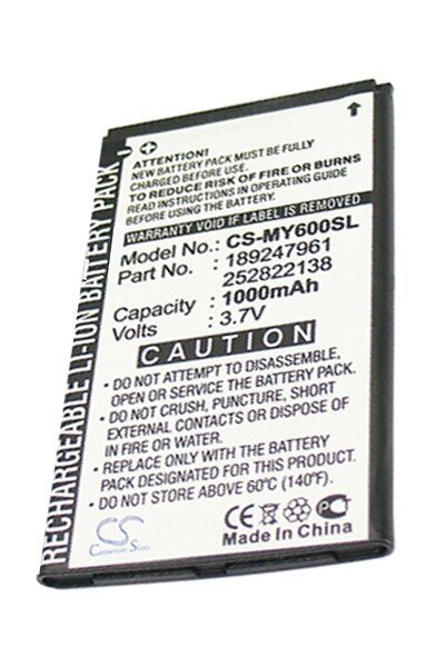 Sagem Batteri (1000 mAh 3.7 V) passende til Batteri til Sagem MY-600v