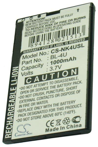 Nokia Batteri (1000 mAh 3.7 V) passende til Batteri til Nokia 6212 Classic