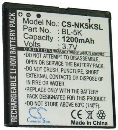 Nokia Batteri (1000 mAh 3.7 V) passende til Batteri til Nokia C7-00