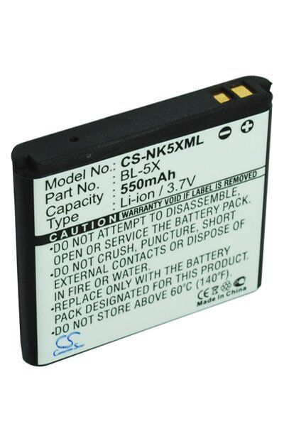 Nokia Batteri (550 mAh 3.7 V, Sort) passende til Batteri til Nokia 8801