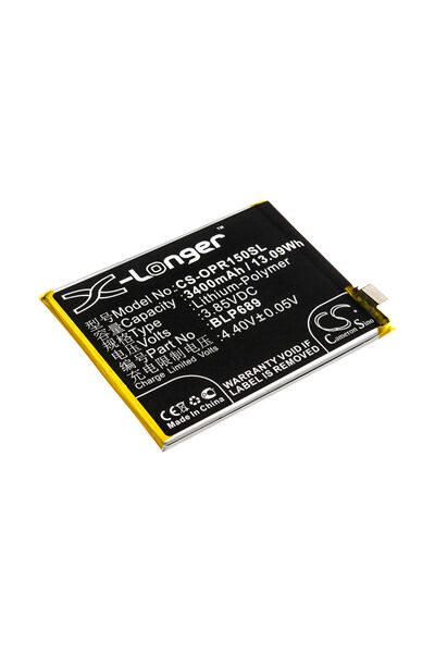 Oppo Batteri (3400 mAh 3.85 V, Sort) passende til Batteri til OPPO R15x