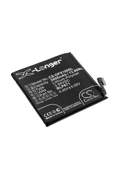 Oppo Batteri (3600 mAh 3.85 V, Sort) passende til Batteri til OPPO Find X Dual SIM TD-LTE