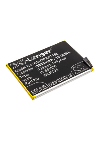 Oppo Batteri (3900 mAh 3.85 V, Sort) passende til Batteri til OPPO Realme 5 Pro