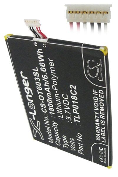 Alcatel Batteri (1800 mAh 3.7 V) passende til Batteri til Alcatel OT-6033