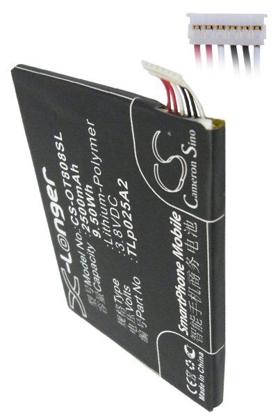 Alcatel Batteri (2500 mAh 3.8 V) passende til Batteri til Alcatel OT-6043D