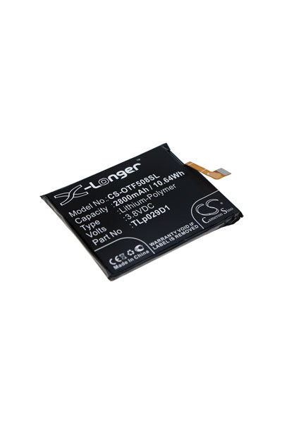 Alcatel Batteri (2900 mAh 3.8 V, Sort) passende til Batteri til Alcatel OT-5086D