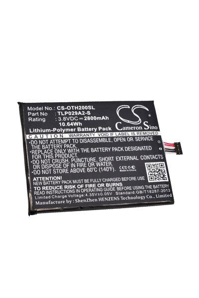 Alcatel Batteri (2800 mAh 3.8 V) passende til Batteri til Alcatel OT-6045K