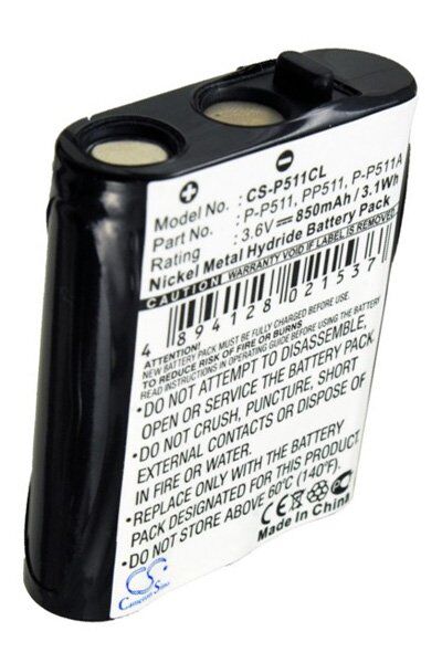 Panasonic Batteri (850 mAh 3.6 V) passende til Batteri til Panasonic KX-TG5100