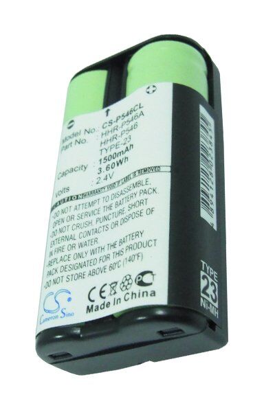 Panasonic Batteri (1500 mAh 2.4 V) passende til Batteri til Panasonic KX-TG1000N