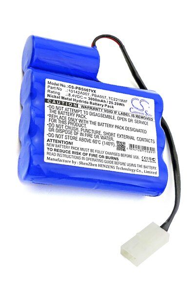 MTC Batteri (3000 mAh 8.4 V, Blå) passende til Batteri til MTC 3937 Megatech