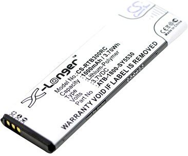 RTI Batteri (1000 mAh 3.7 V, Sort) passende til Batteri til RTI T1