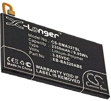 Samsung Batteri (2350 mAh 3.85 V, Sort) passende til Batteri til Samsung SM-A320Y/DS