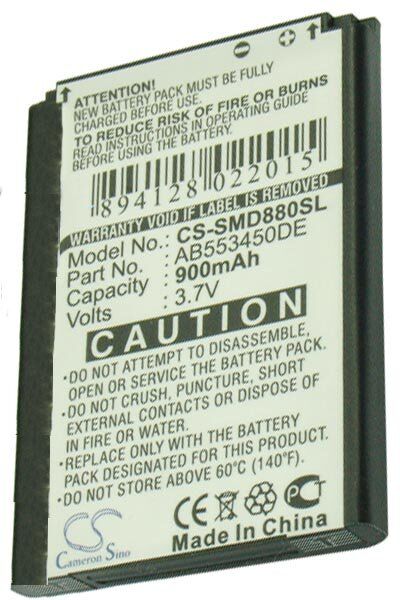Samsung Batteri (900 mAh 3.7 V) passende til Batteri til Samsung SGH-W599