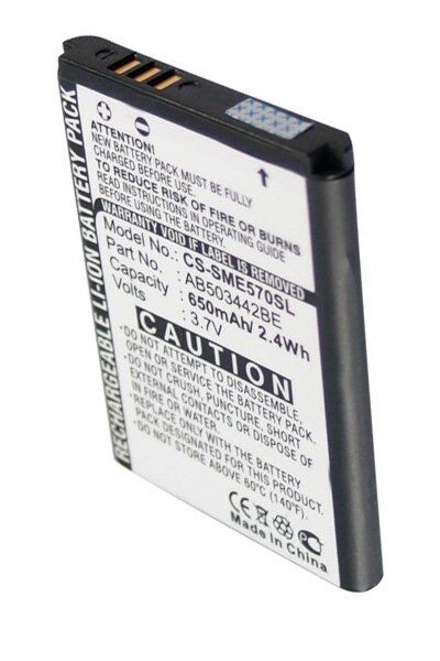 Samsung Batteri (650 mAh 3.7 V) passende til Batteri til Samsung SGH-J708