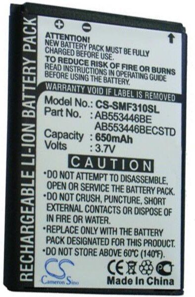 Samsung Batteri (650 mAh 3.7 V) passende til Batteri til Samsung SGH-F310